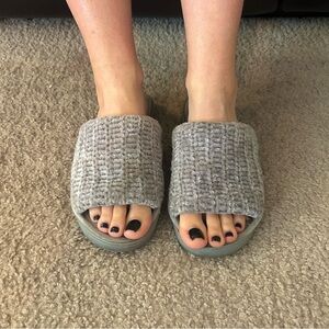 Gray slippers